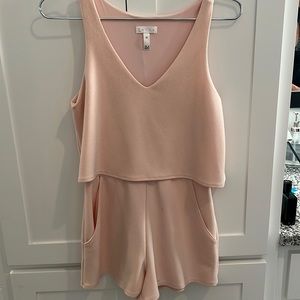 Gently used blush pink romper
